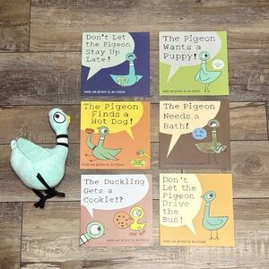 New Pigeon Books by Mo Willems with Stuffed Toy